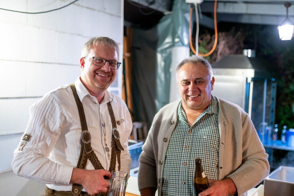 Vereinsfreunde beim Stüble-Oktoberfest
